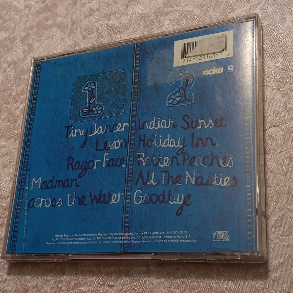 Elton John 'Madman Across the Water' CD - Picture 2 of 3